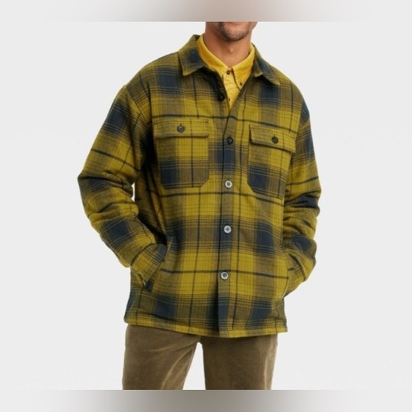 houston white Other - - Men’s Houston White- green/ yellow plaid jacket Size S winter shirt